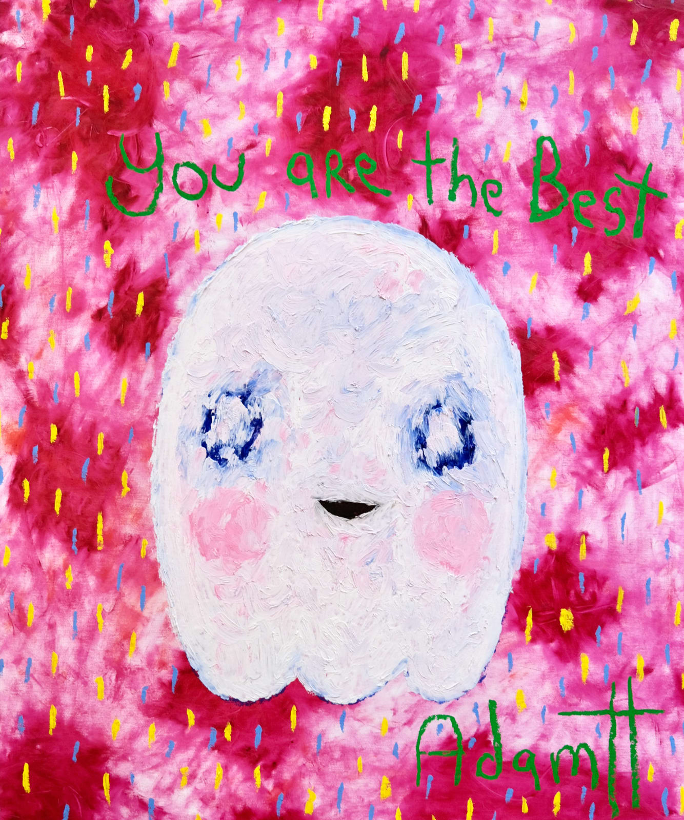Adam Handler, You Are The Best Ghost With Pink Puffs, 2021