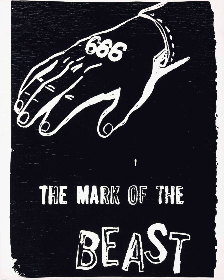 Andy Warhol, The Mark of the Beast Negative, 1985-6