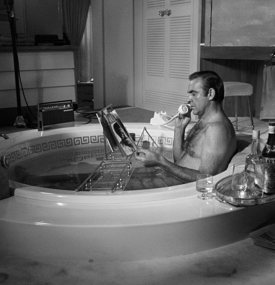 Terry O'Neill, Sean Connery on the Set of Diamonds Are Forever, 1971