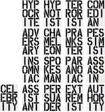 Christopher Wool, Black Book (individual sheets), 1989