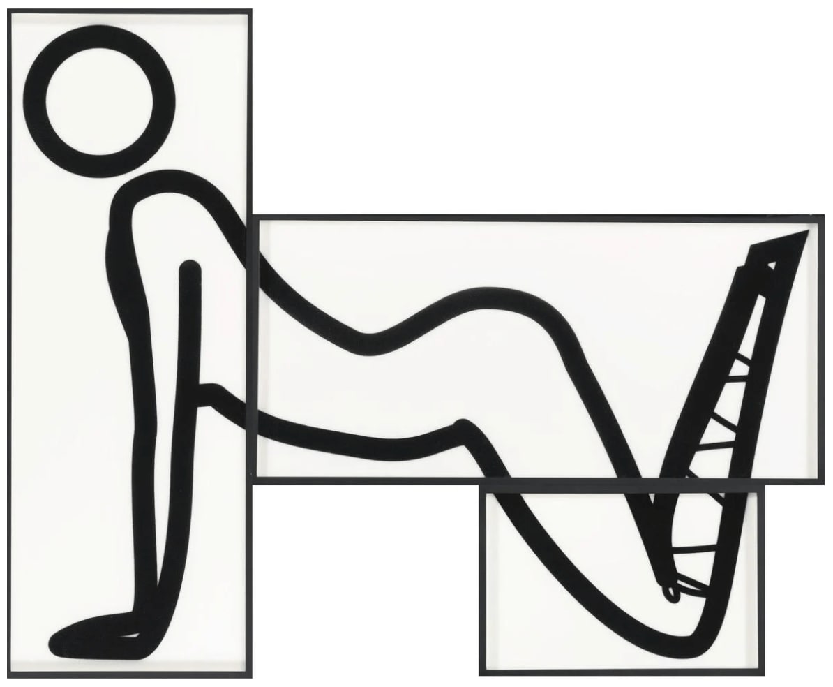 Julian Opie, This Is Shahnoza (In 3 Parts) No. 7, 2008