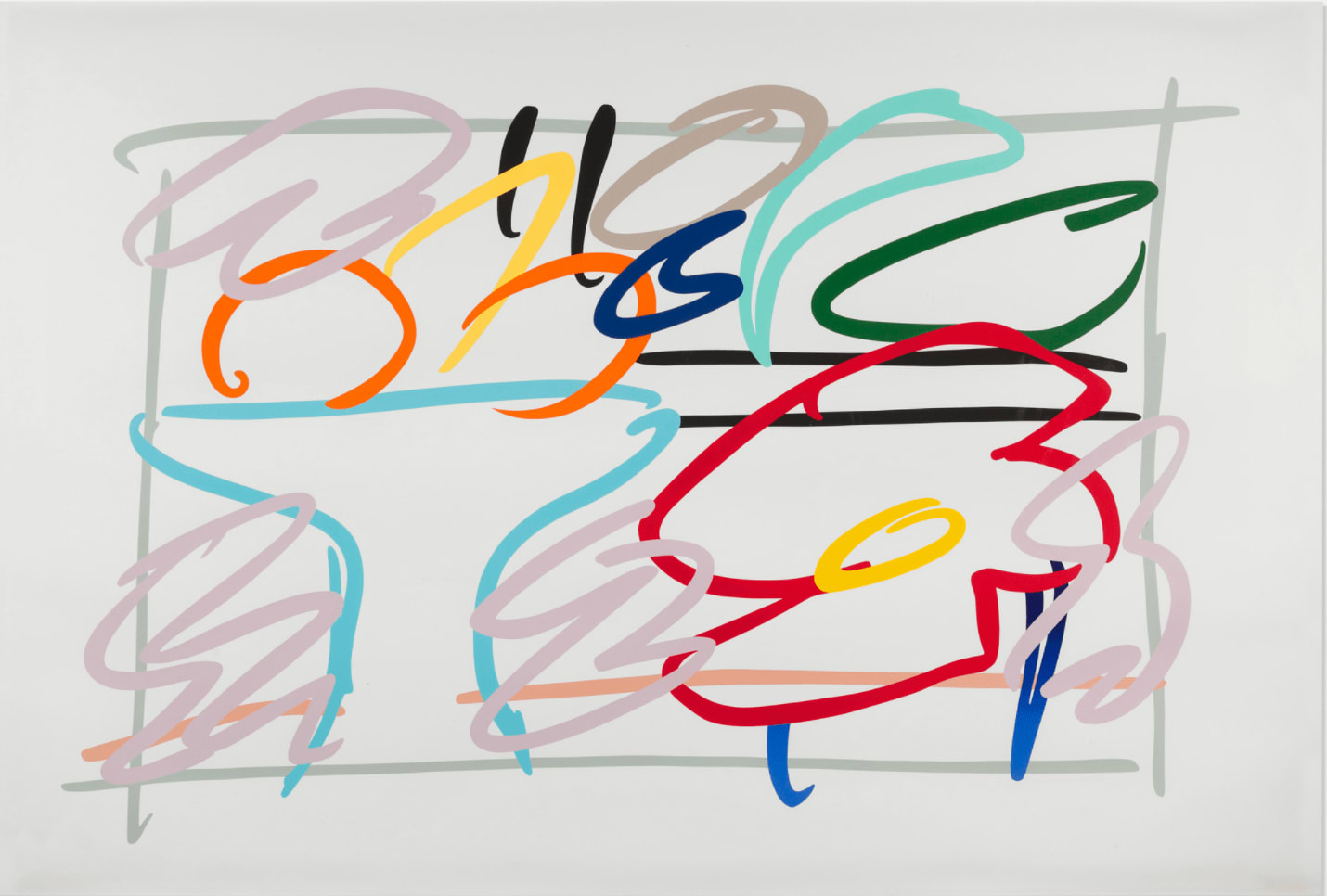 Tom Wesselmann, Fast Sketch Still Life With Abstract Painting, 1989