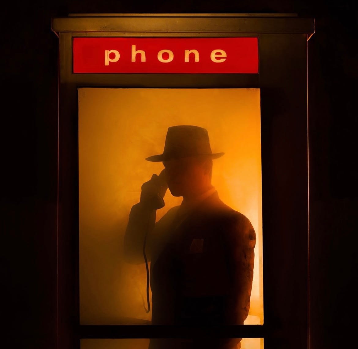 Tyler Shields, The Man in the Phone Booth II, 2022