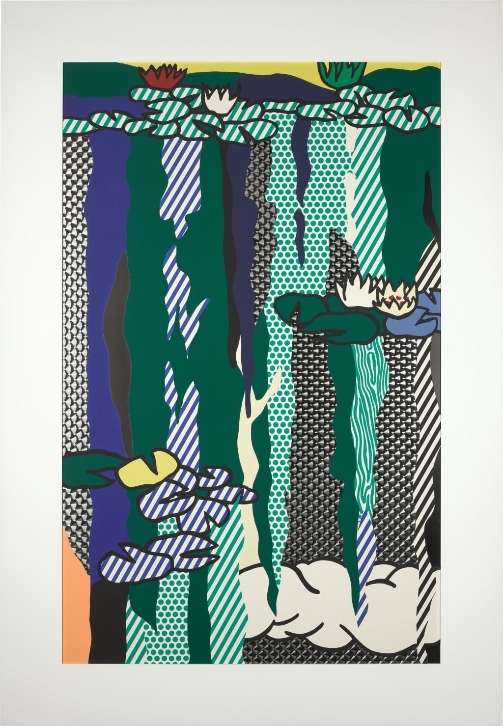 Roy Lichtenstein, Water Lilies With Cloud (C. 263), 1992