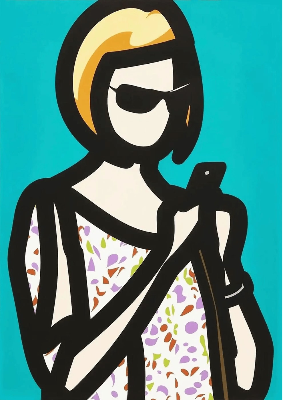Julian Opie, Tourist With Blouse, 2014