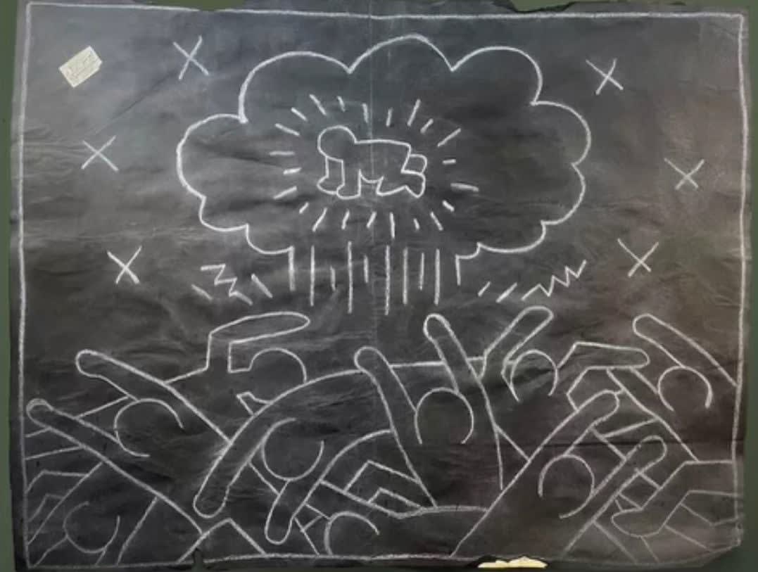 Keith Haring, Untitled Subway Drawing (Radiant Baby), ca . 1982