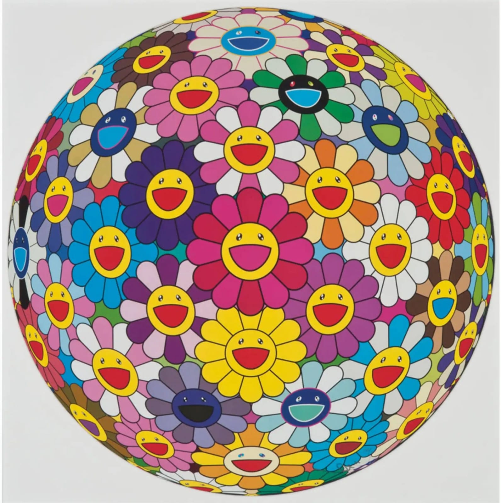 Takashi Murakami, Flower Ball (Realm Of The Dead 3D), 2010