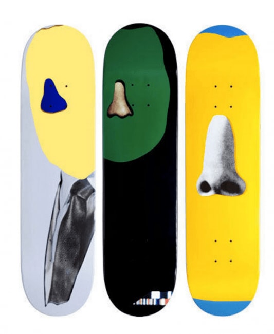 John Baldessari x Supreme, Set Of 3 Skateboards, 2010
