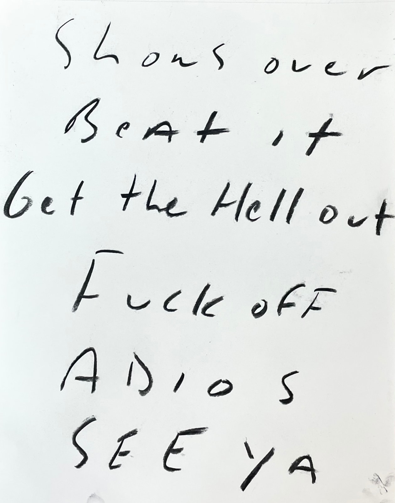 Eric Stefanski, Show's Over, 2023