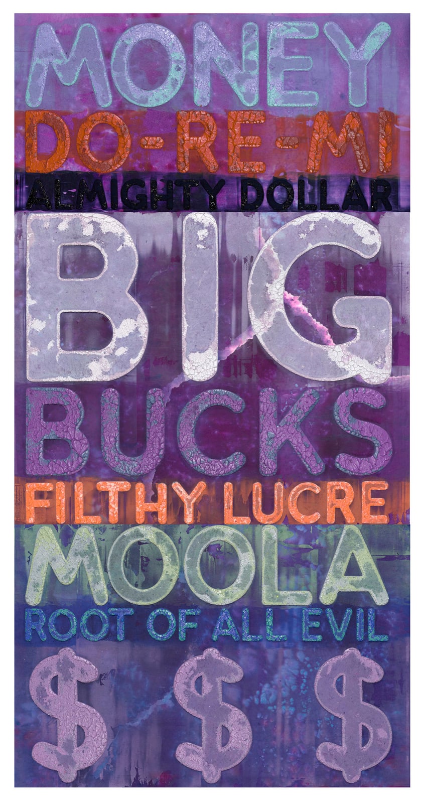 Mel Bochner, Money, 2022