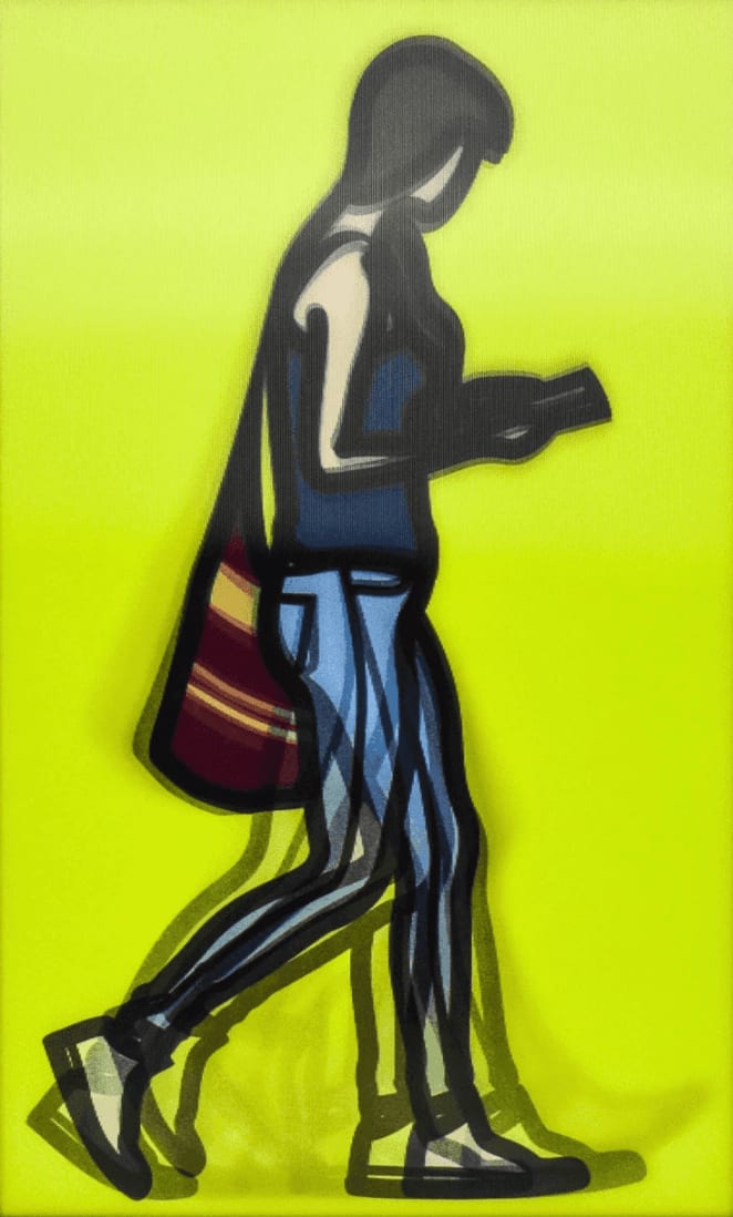 Julian Opie, Waitress , from Walking In London, 2014