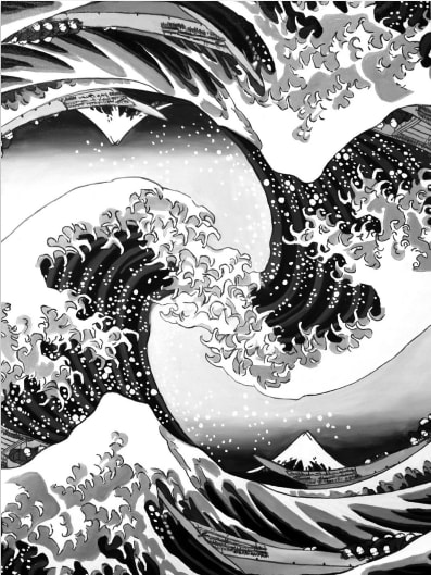 Dan Alva, Dead Man Tell No Tales (Black and White), 2022