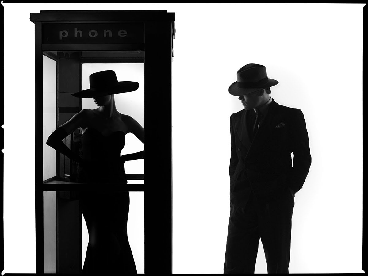 Tyler Shields, Phone Booth Silhouette, 2022