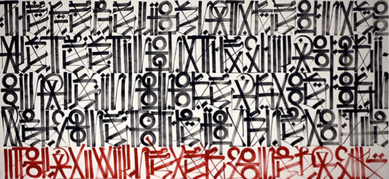 RETNA, Bottom Line is Red, 2011
