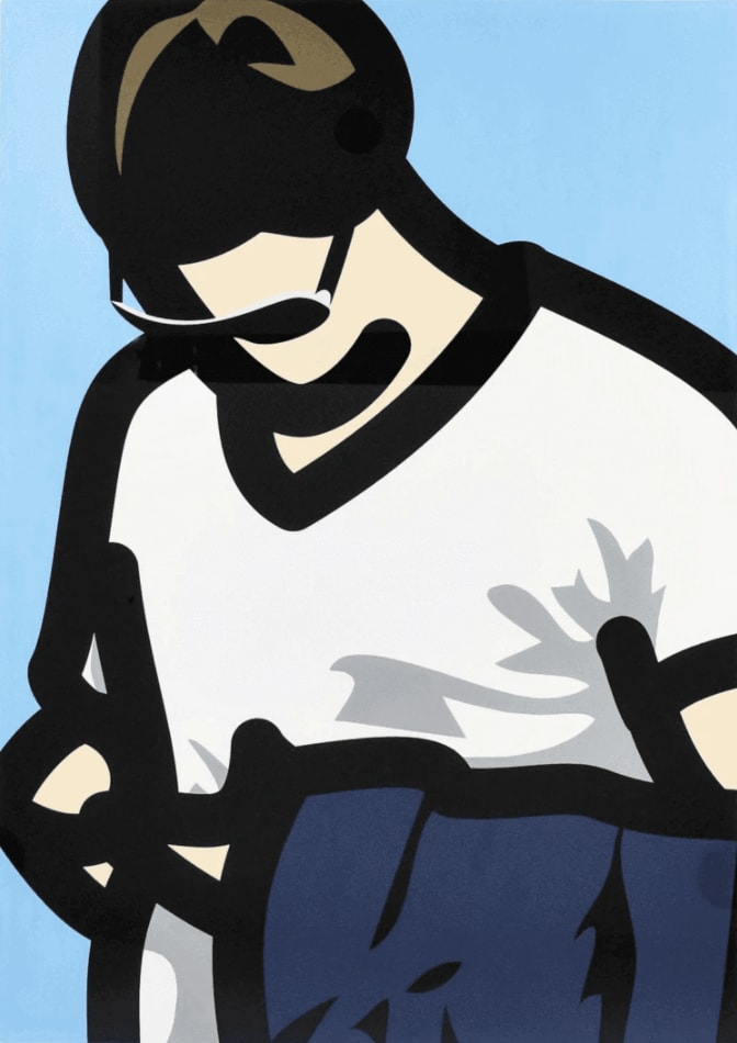 Julian Opie, Tourist With Phone , 2014