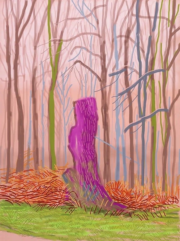 David Hockney, March 15th, The Arrival of Spring in Woldgate, East Yorkshire, 2011