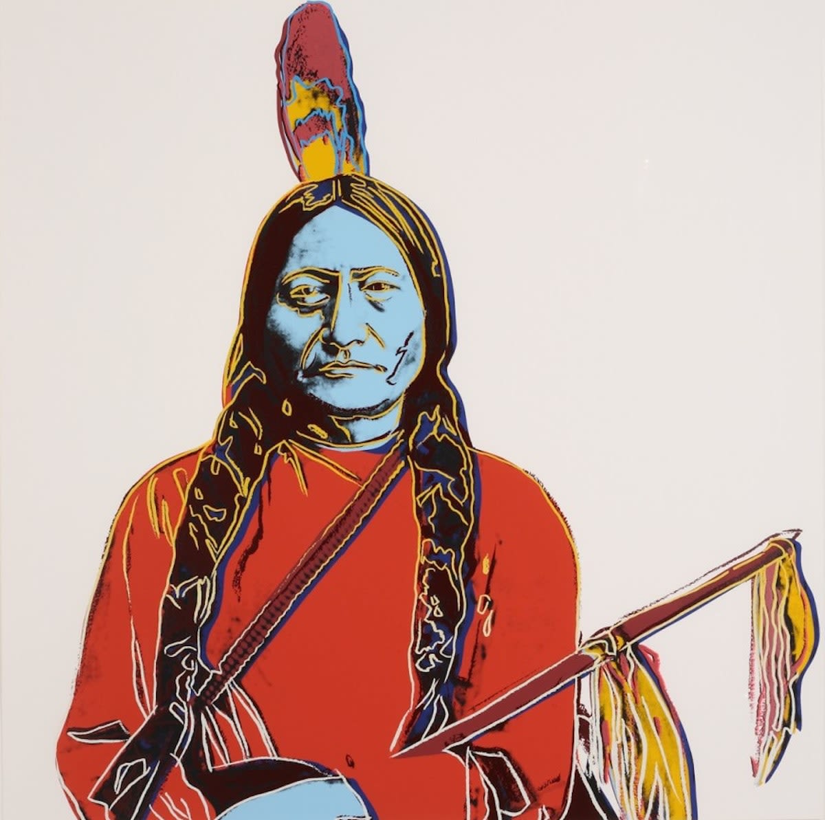Andy Warhol, Sitting Bull F.S.III A 70 , from Cowboys and Indians, 1986