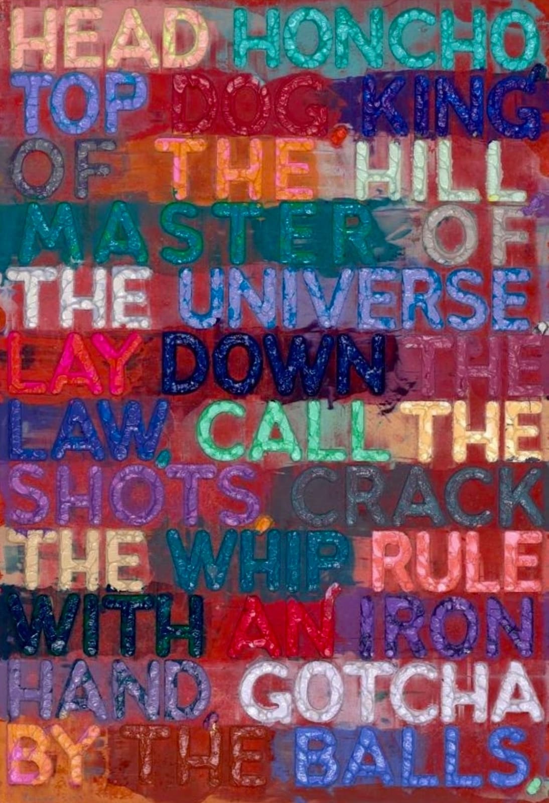 Mel Bochner, Head Honcho, 2020