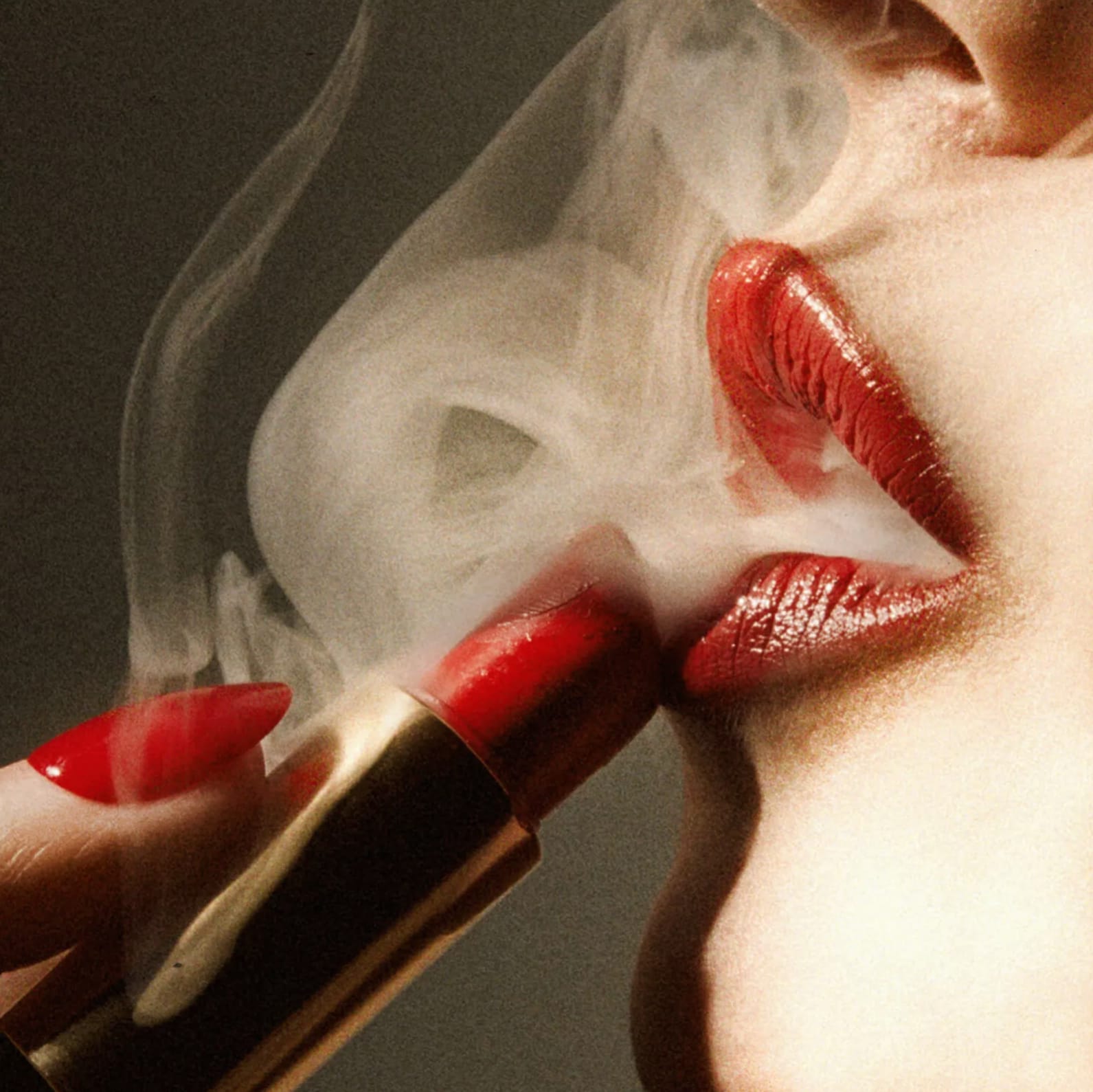 Tyler Shields, Lipstick Smoke, 2025