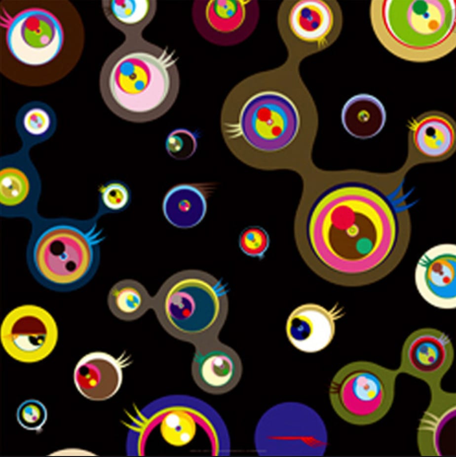Takashi Murakami, Jellyfish Eyes (Black) 3, 2011