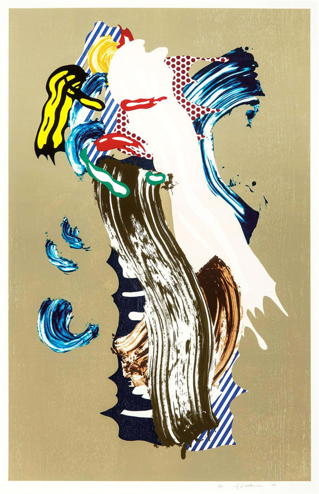 Roy Lichtensein, Blonde, from Brushstroke Figure Series (C. 230), 1989