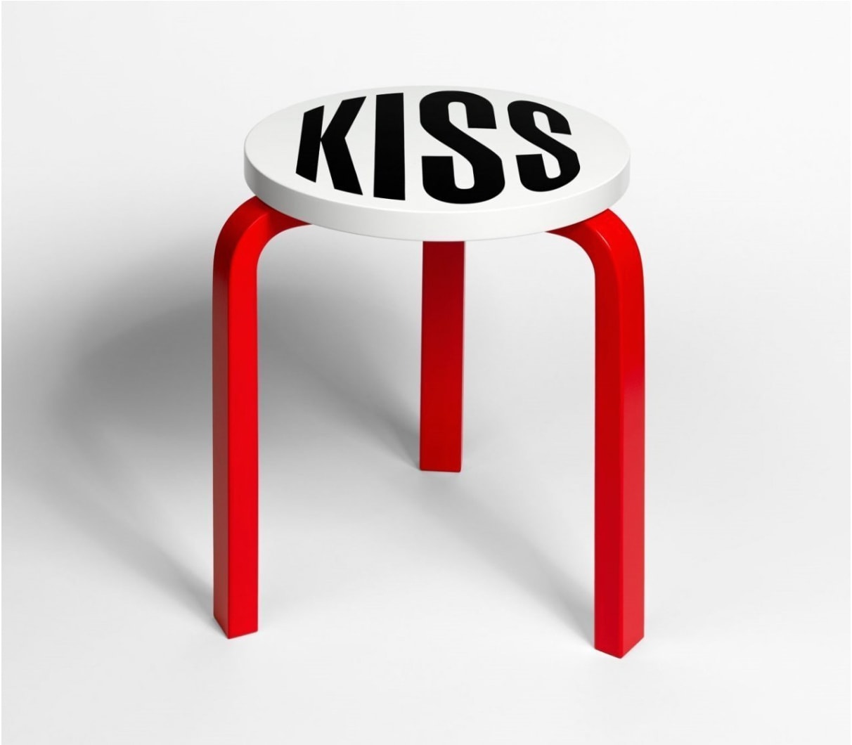 Barbara Kruger, Untitled (Kiss) Stool, 2019