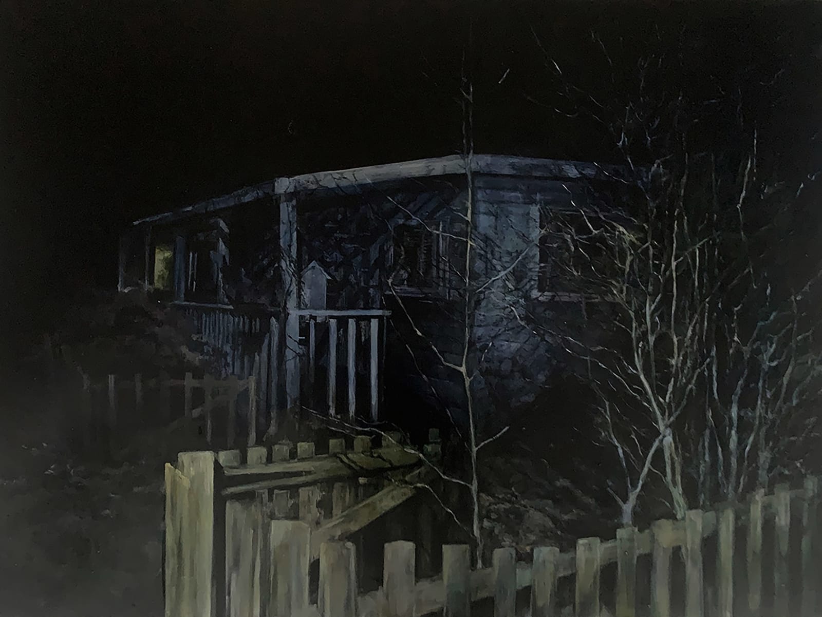 Judith Tucker, Night Fitties: nothing was here, it was all open to the beach, 2019