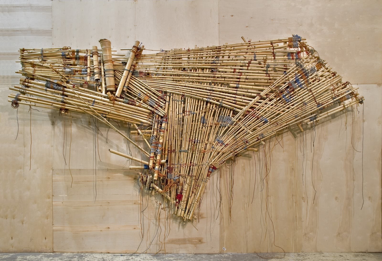 Doug and Mike Starn, Bbú Juju painting V1 (From Big Bambú Venice Biennale installation), 2011
