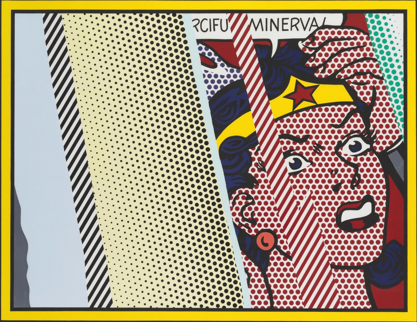 Roy Lichtenstein, Reflections on Minerva, from Reflections Series, 1990