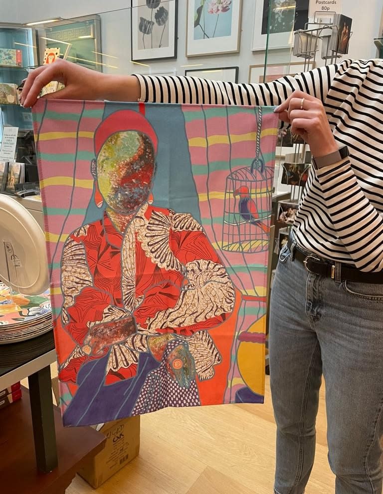 Ajarb Bernard Ategwa, Posing with my Parrot, 2021