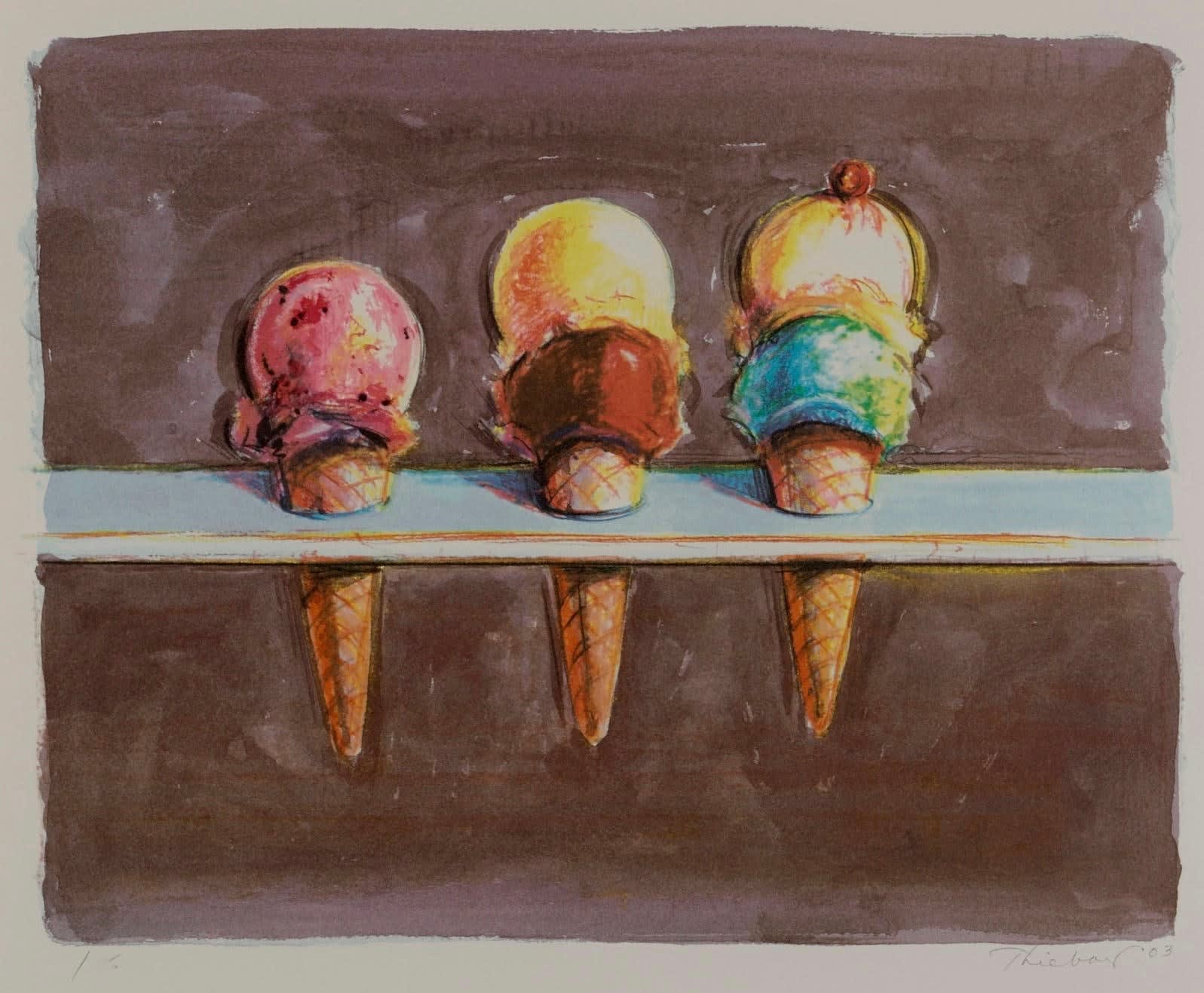 Wayne Thiebaud, Five Flavors, 2003