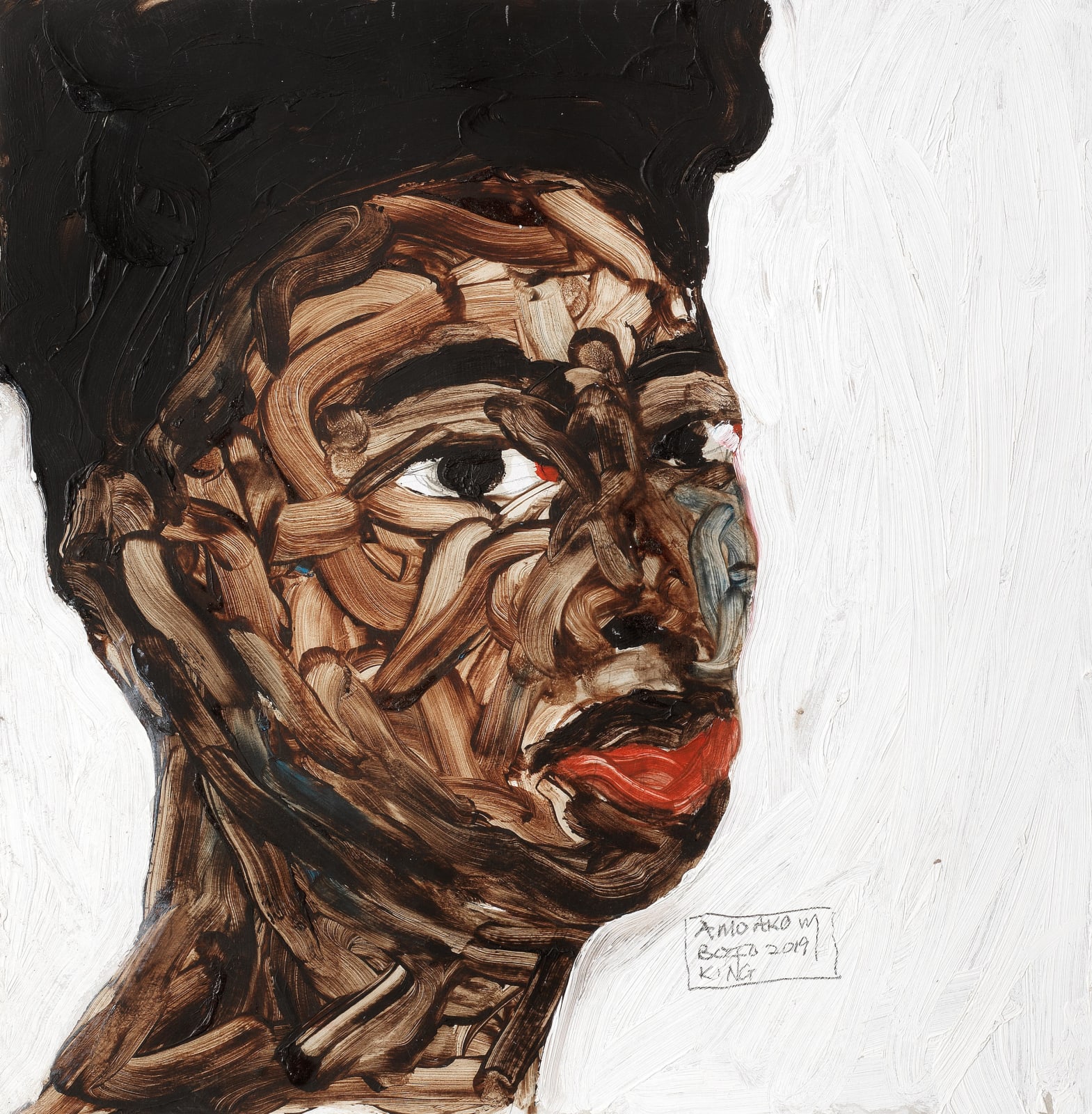 Amoako Boafo, Portrait, 2019