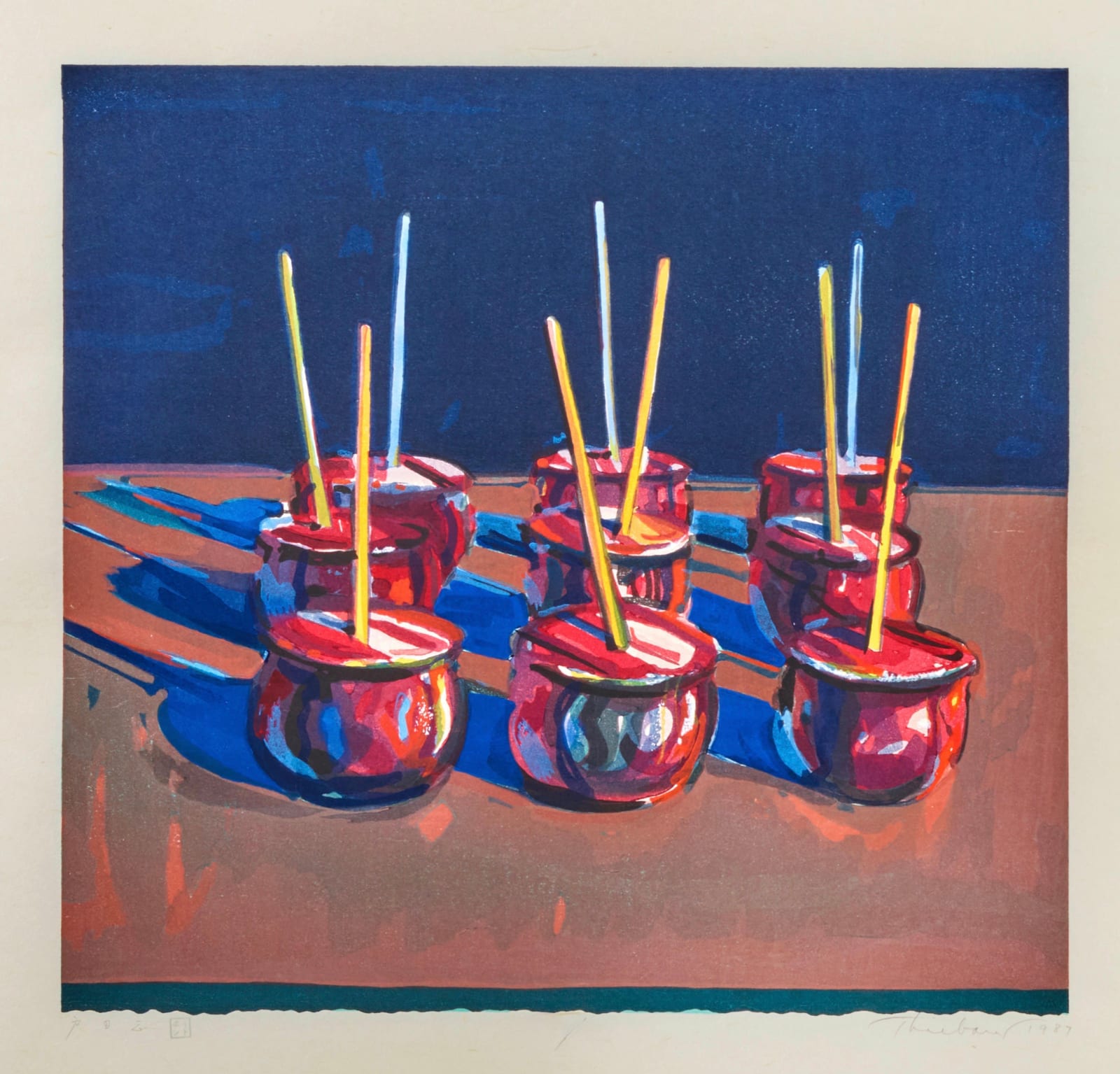 Wayne Thiebaud, Candy Apples, 1987