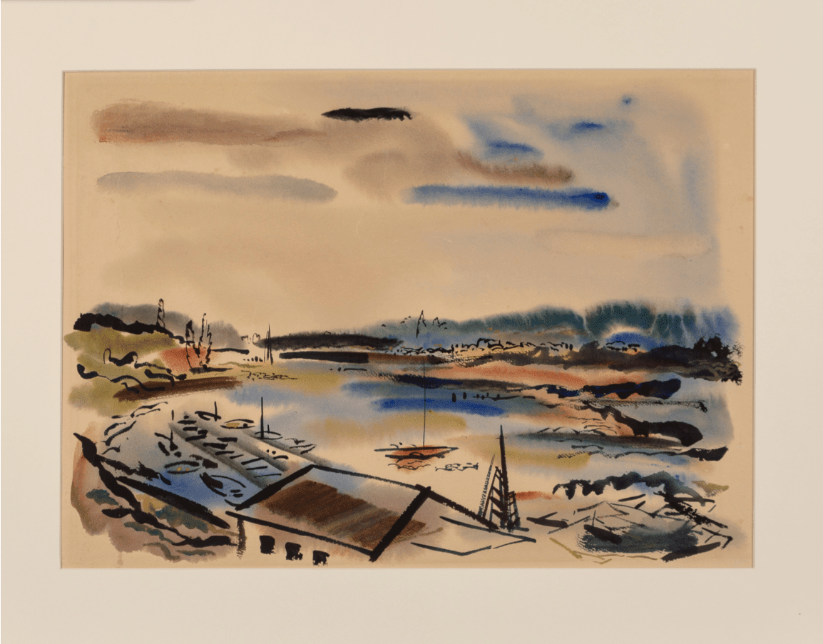 Wayne Thiebaud, Untitled (View of Sausalito), 1956