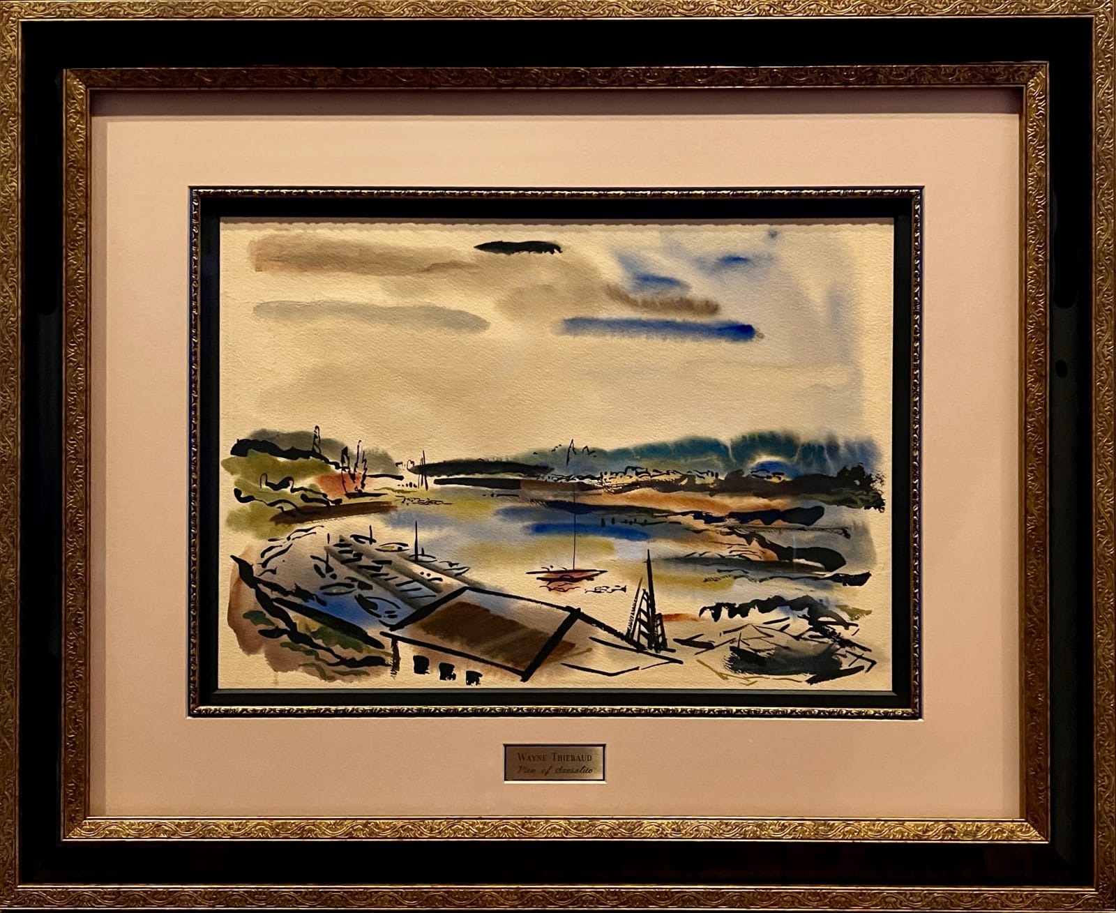 Wayne Thiebaud, Untitled (View of Sausalito), 1956