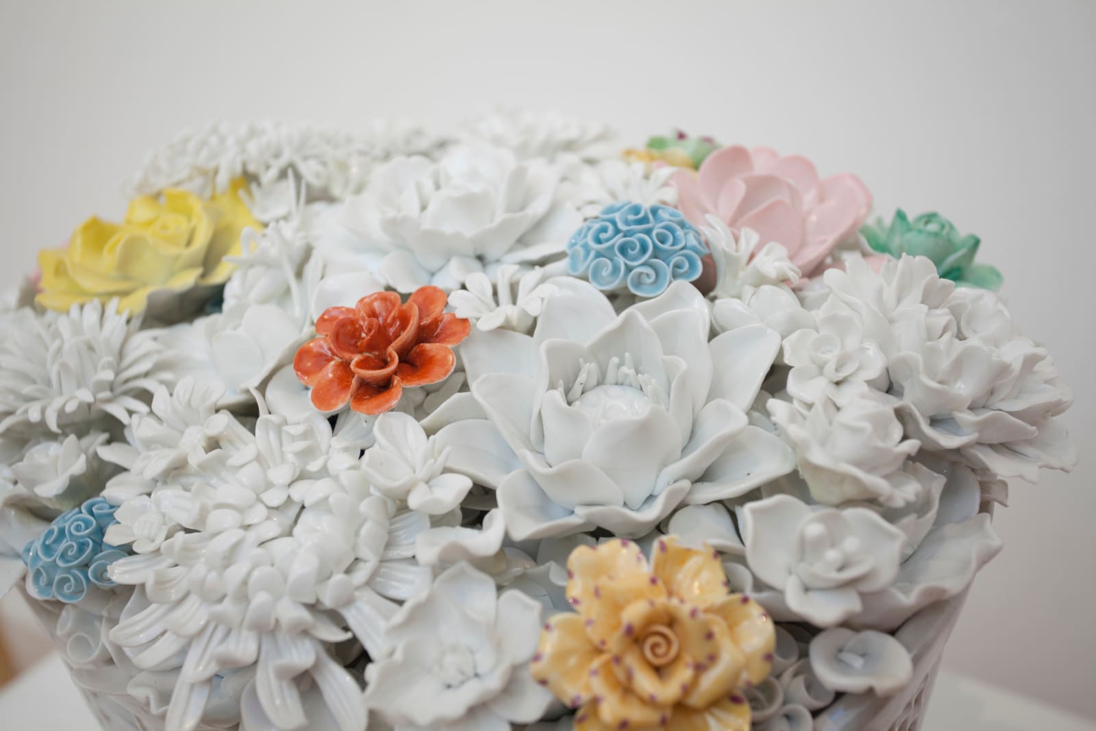 Ai Weiwei, Bicycle Basket with Flowers in Porcelain, 2014