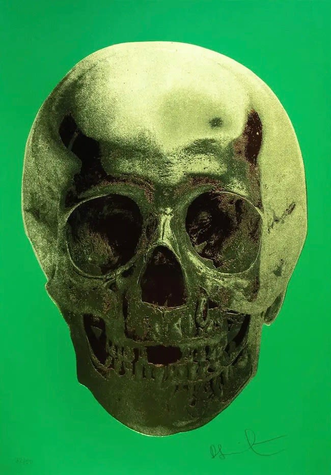 Damien Hirst, 'Till Death Do Us Part Skull (Brown and Green), 2012