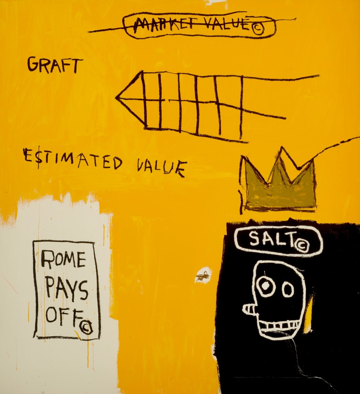 Jean-Michel Basquiat, Rome Pays Off, 1982/2004
