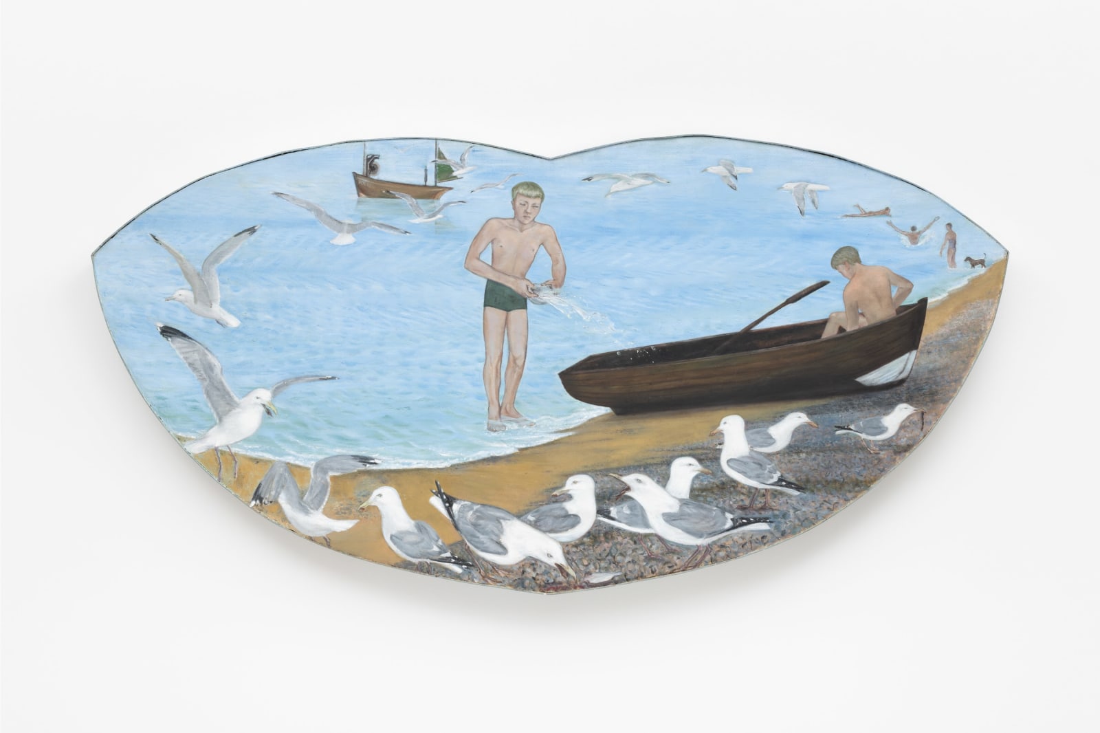 Laetitia Yhap, Boy Tossing Water Over His Rowboat, 1981-1984