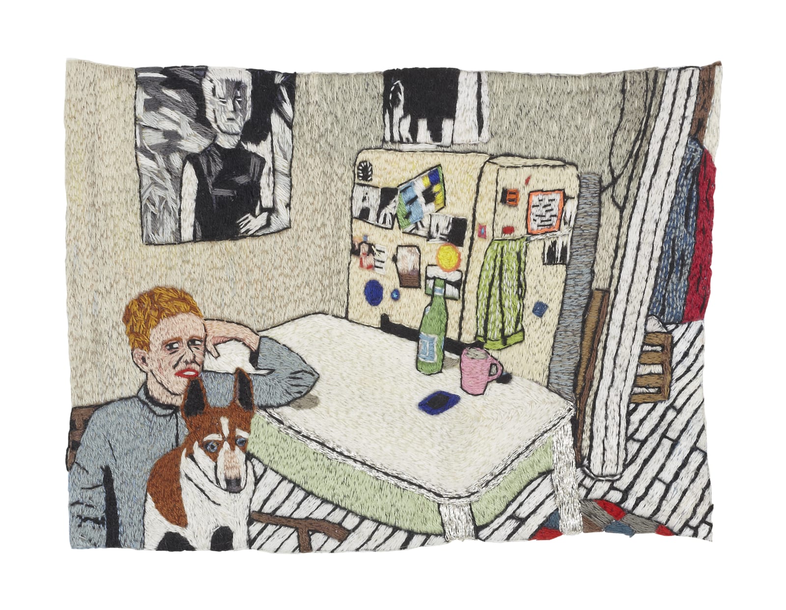 LJ Roberts, Alice O’Malley in her kitchen with Nelson, 2015