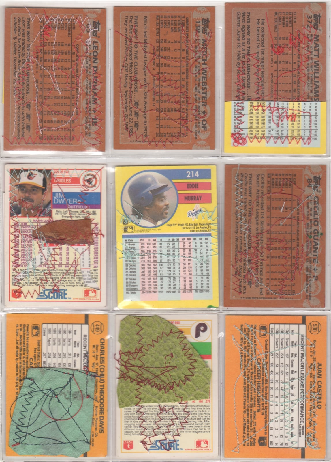 Gray Wielebinski, Baseball Card Sheet #4, 2020