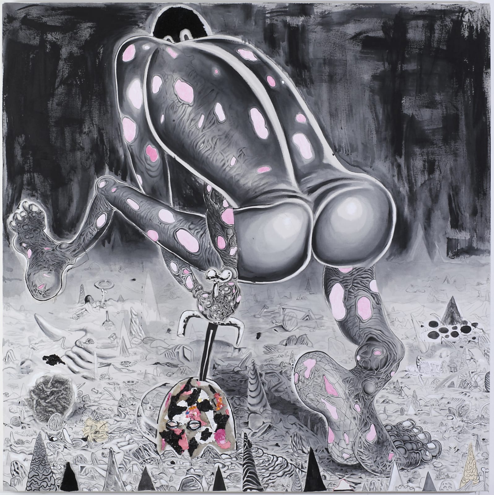 Trenton Doyle Hancock, Like a Thief in the Night, 2010