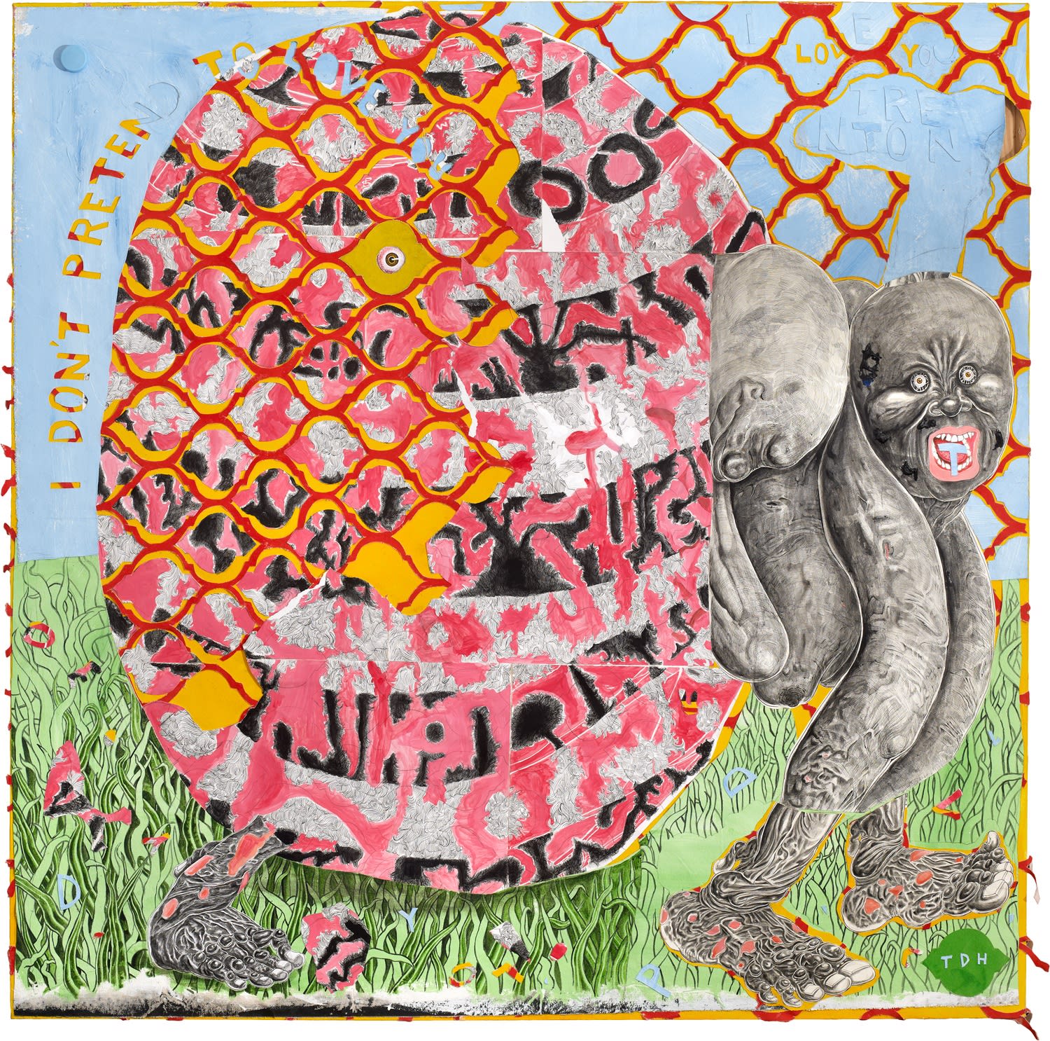 Trenton Doyle Hancock, A New Creature #1, I Don't Pretend to Love You, 2013