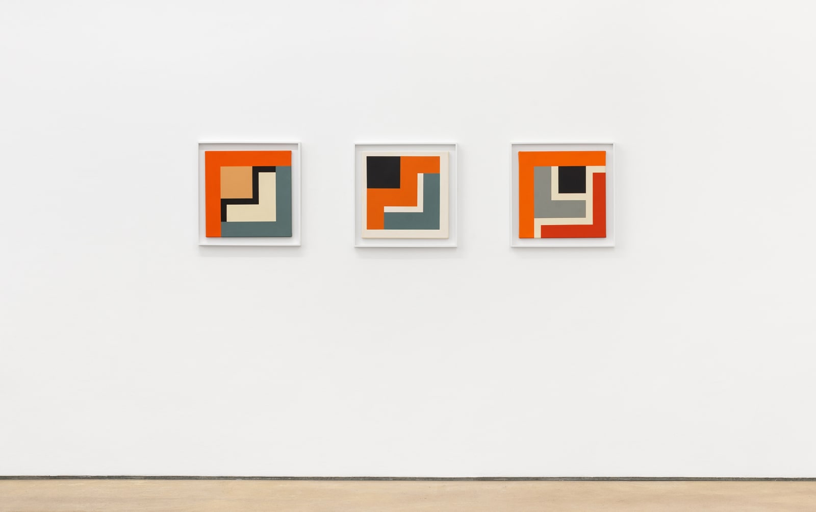 Mary Webb, Installation view of UTAH IX, UTAH VII and UTAH XI, 2014