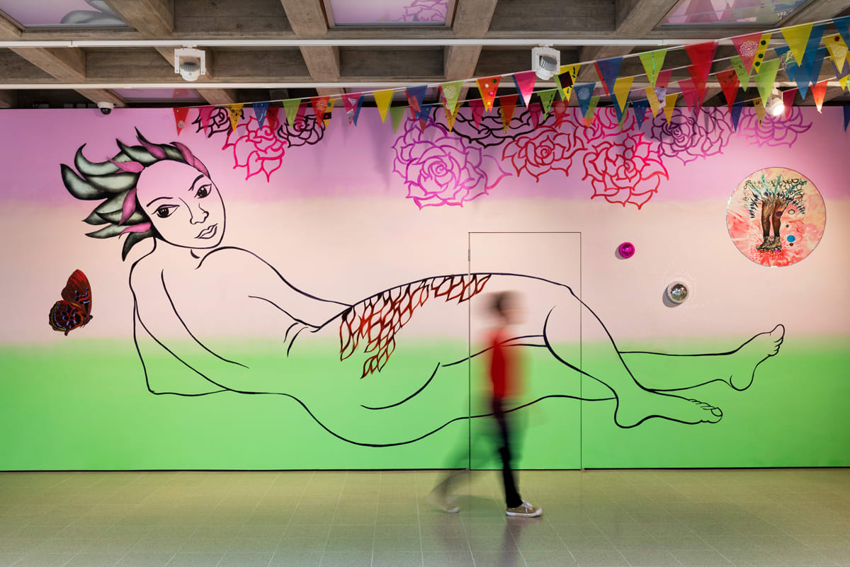 Chitra Ganesh, Installation view, 'At Her Dream's Edge' from 'Kiss My Genders' at Hayward Gallery, London, June 12 - September 8, 2019