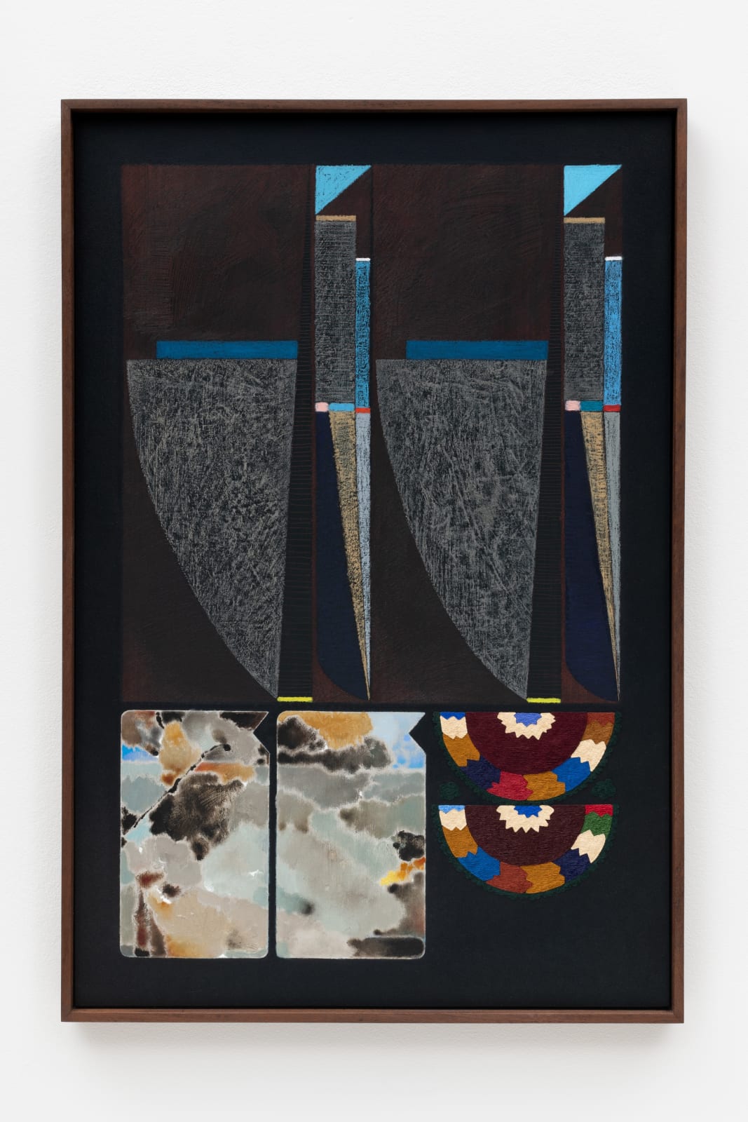 Haroun Hayward, A Painting for Paul Nash and Drexciya (Skylight Landscape), 2023