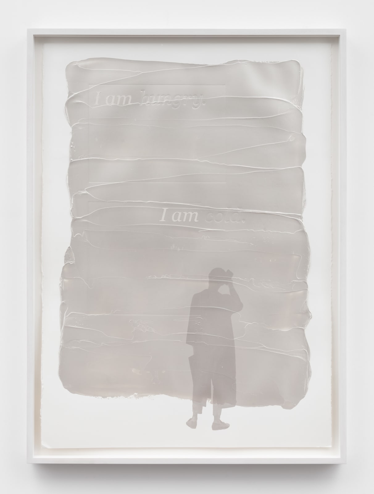 Andrea Geyer, Shadow Box (I am hungry. I am cold.), 2019