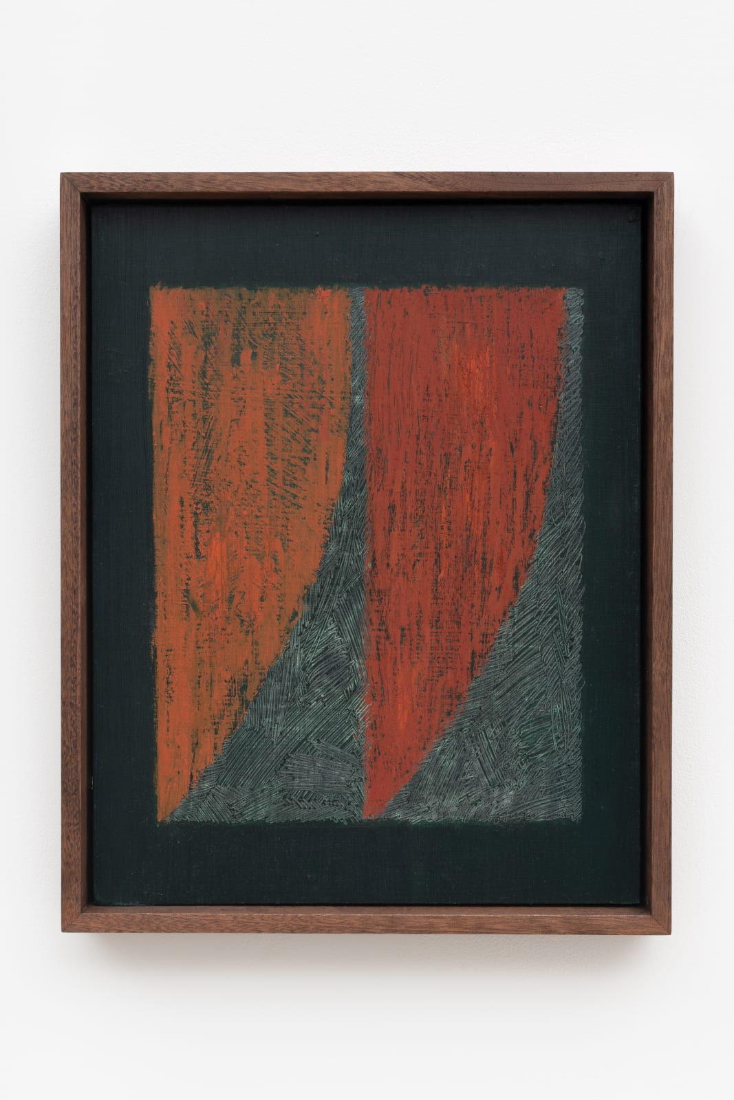 Haroun Hayward. Composition with Burnt Orange, Chinese Orange, 2022