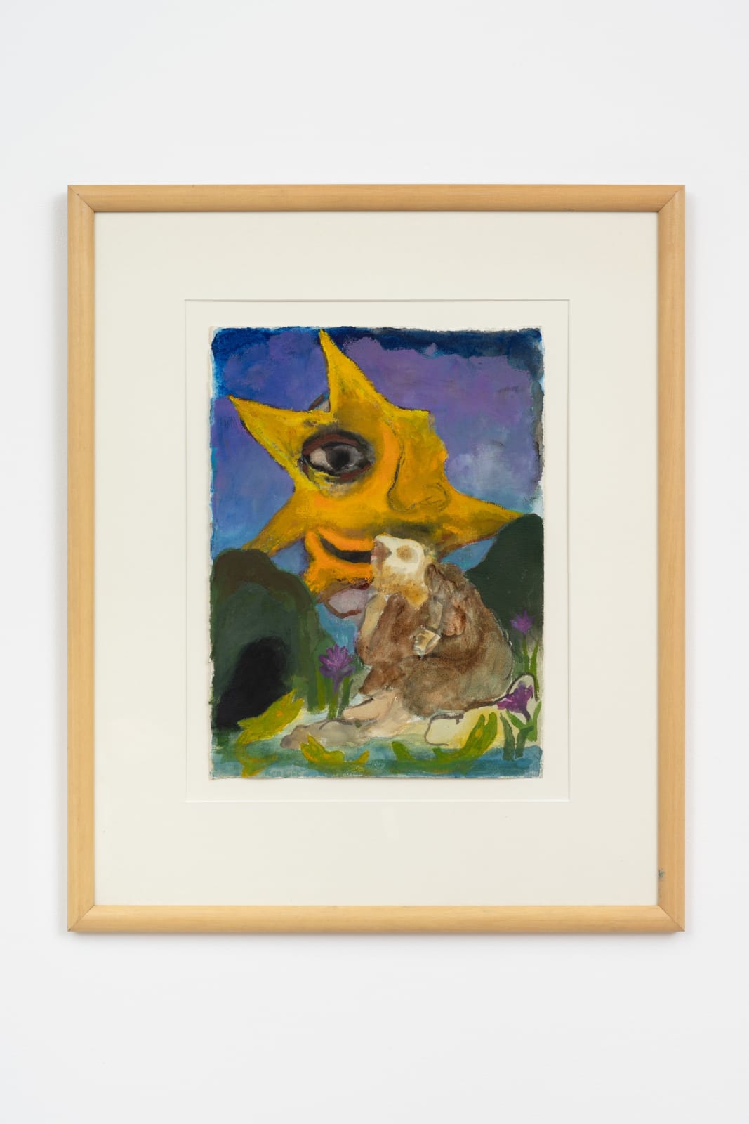 Ken Kiff, Untitled - Large Sun & Man, 1987-1988