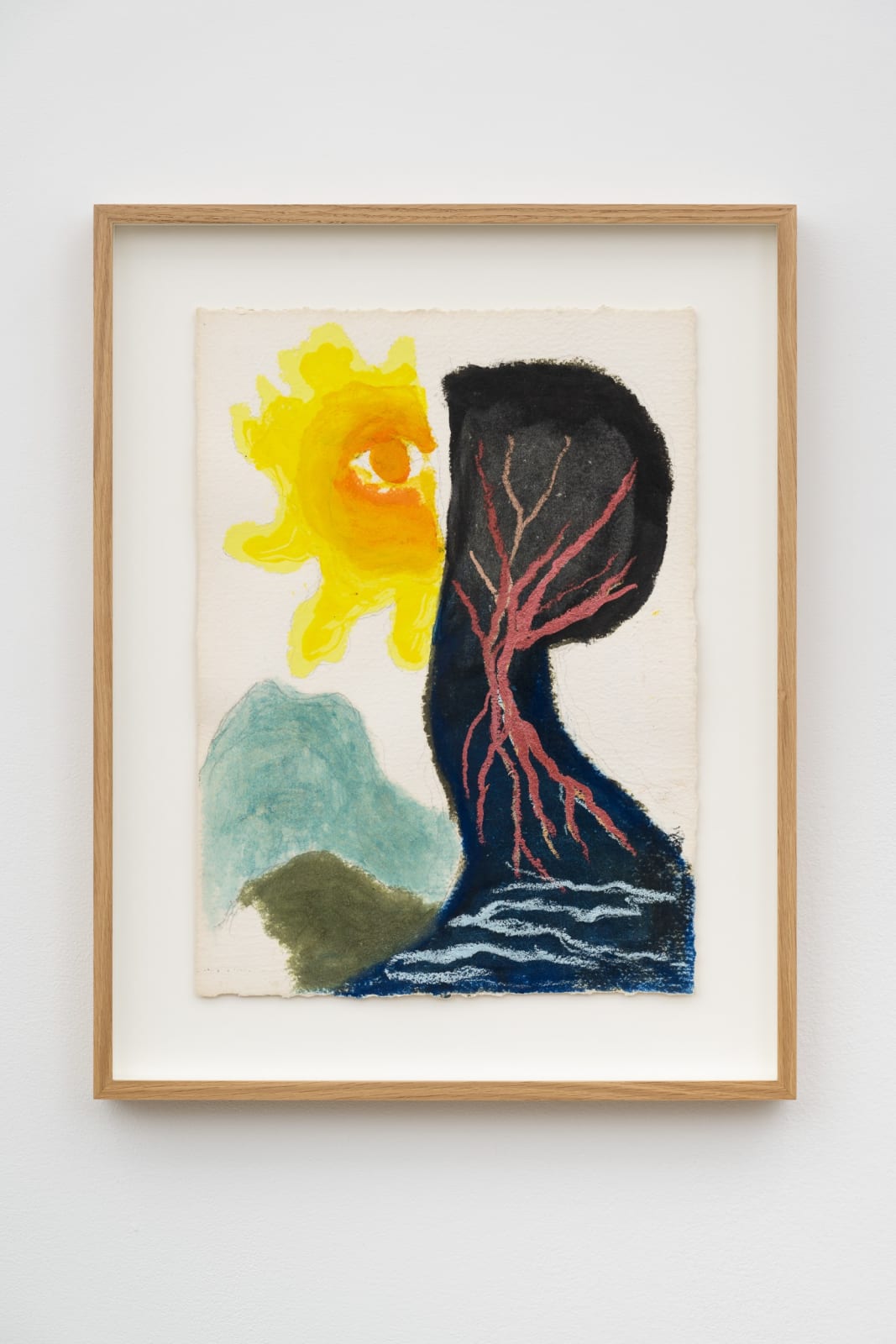 Ken Kiff, Sun with Tree and Shadow (1), (A20), 1996